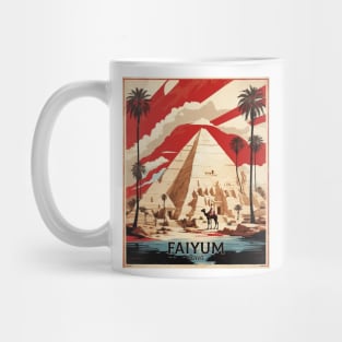 Faiyum Egypt Vintage Poster Tourism Mug